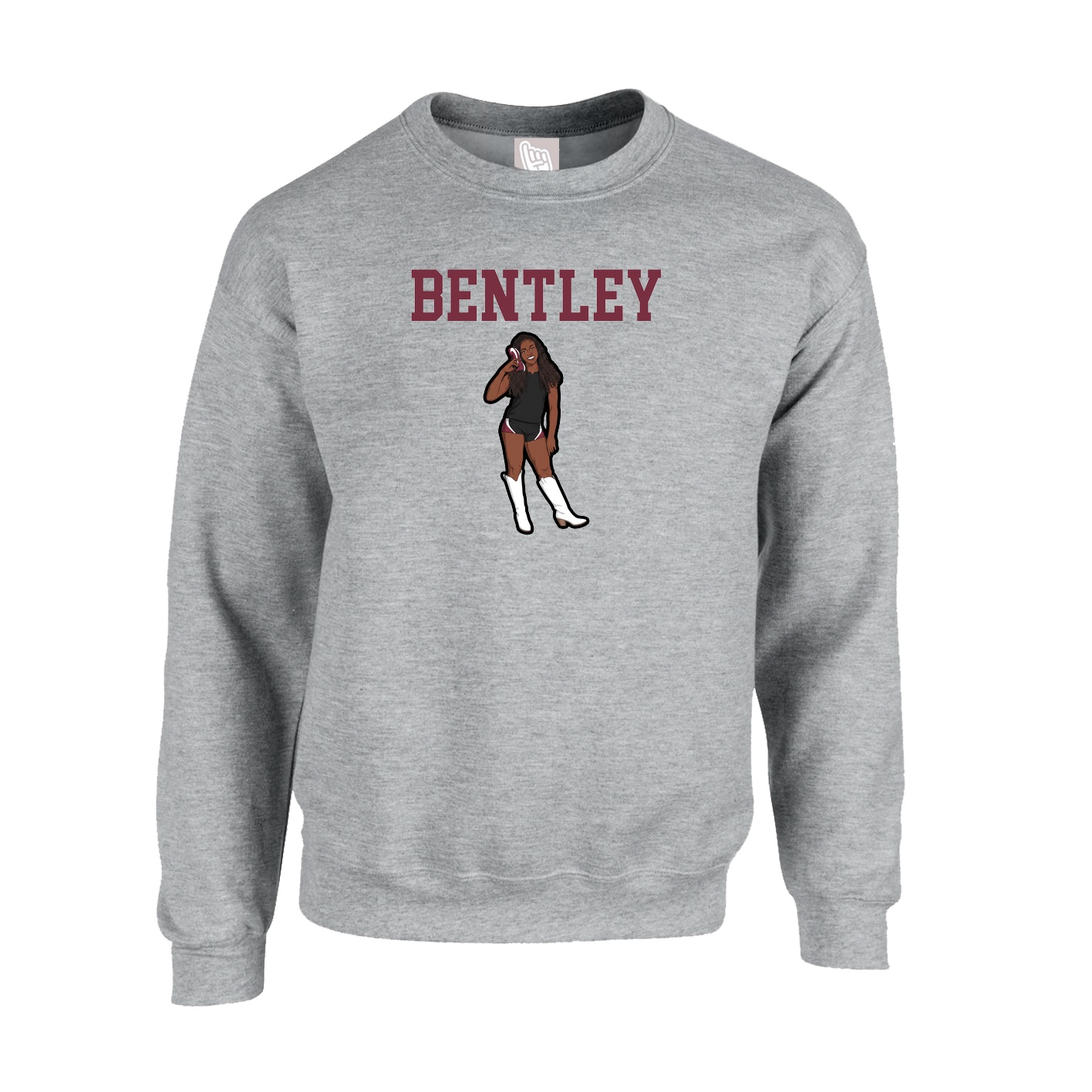 Fleece Crew — Shirsey in Grey