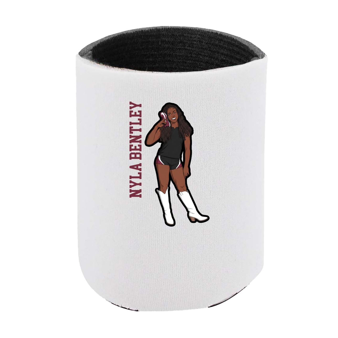 Can Holder — Name Vertical in White