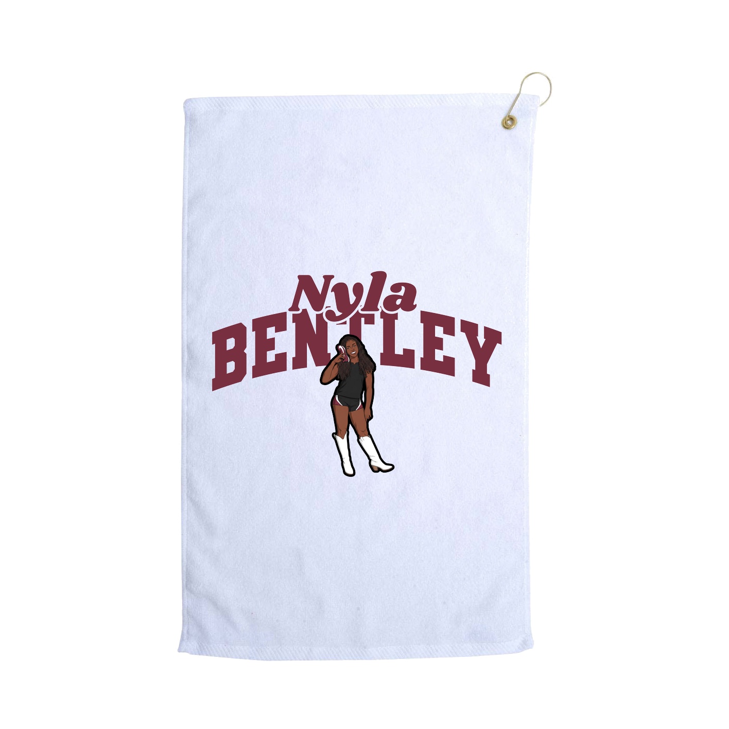 Golf Towel — Signature Arch in White