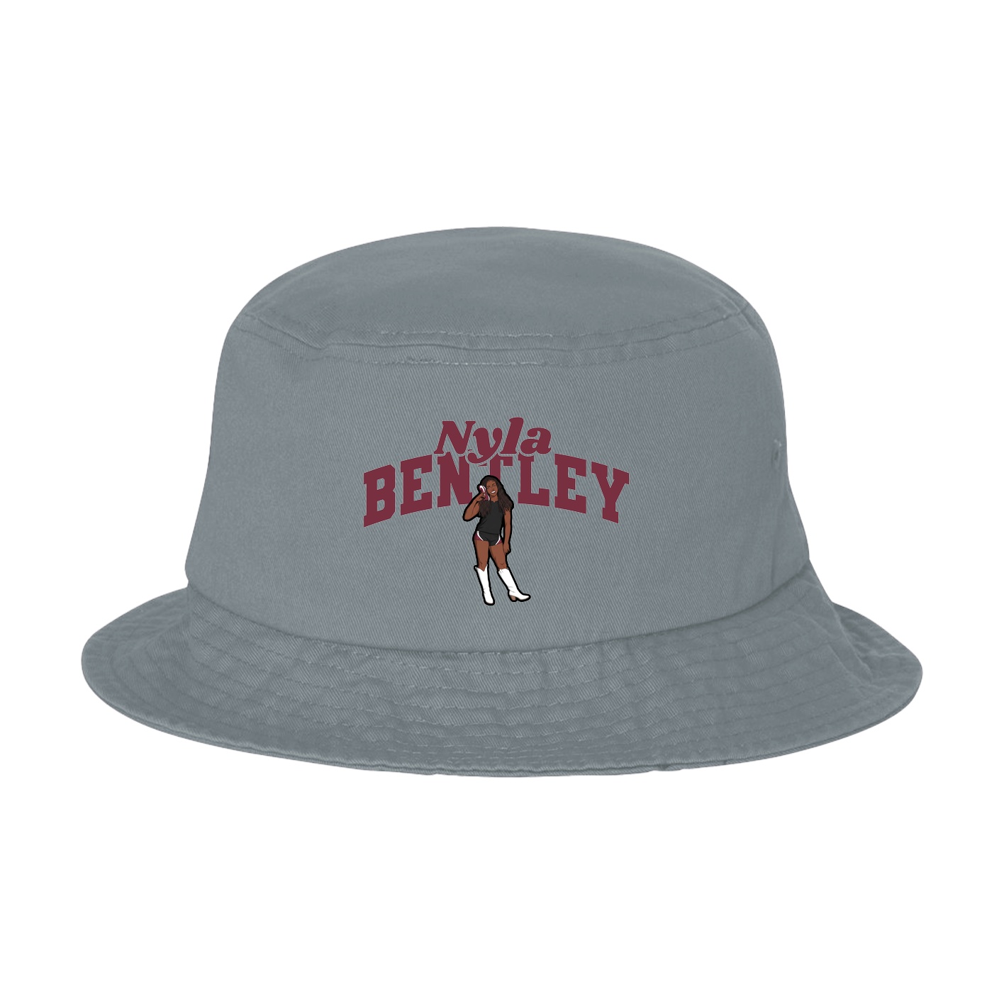 Bucket Cap — Signature Arch in Grey