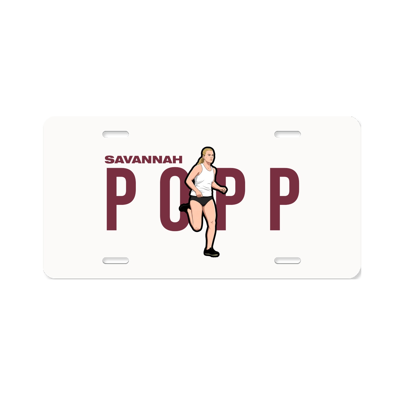 License Plate — Player Name in Classic