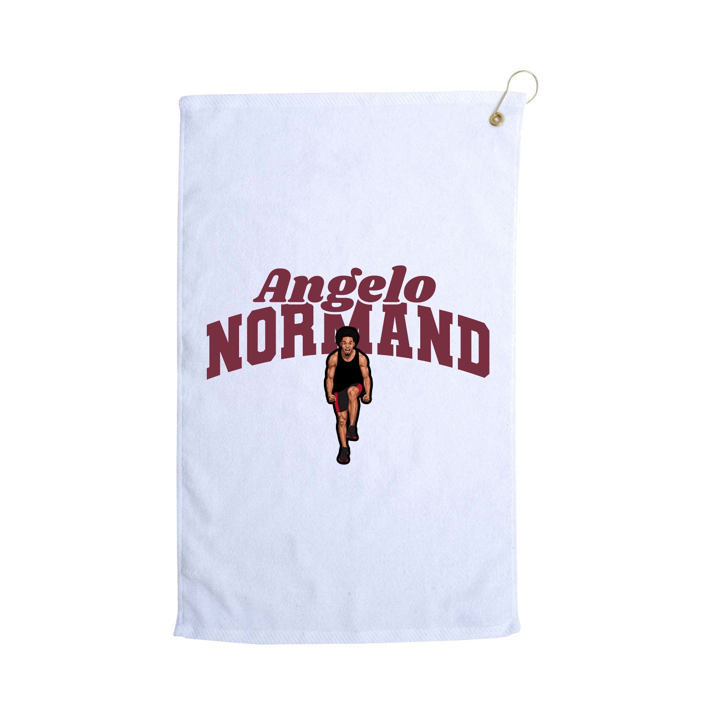 Golf Towel — Signature Arch in White