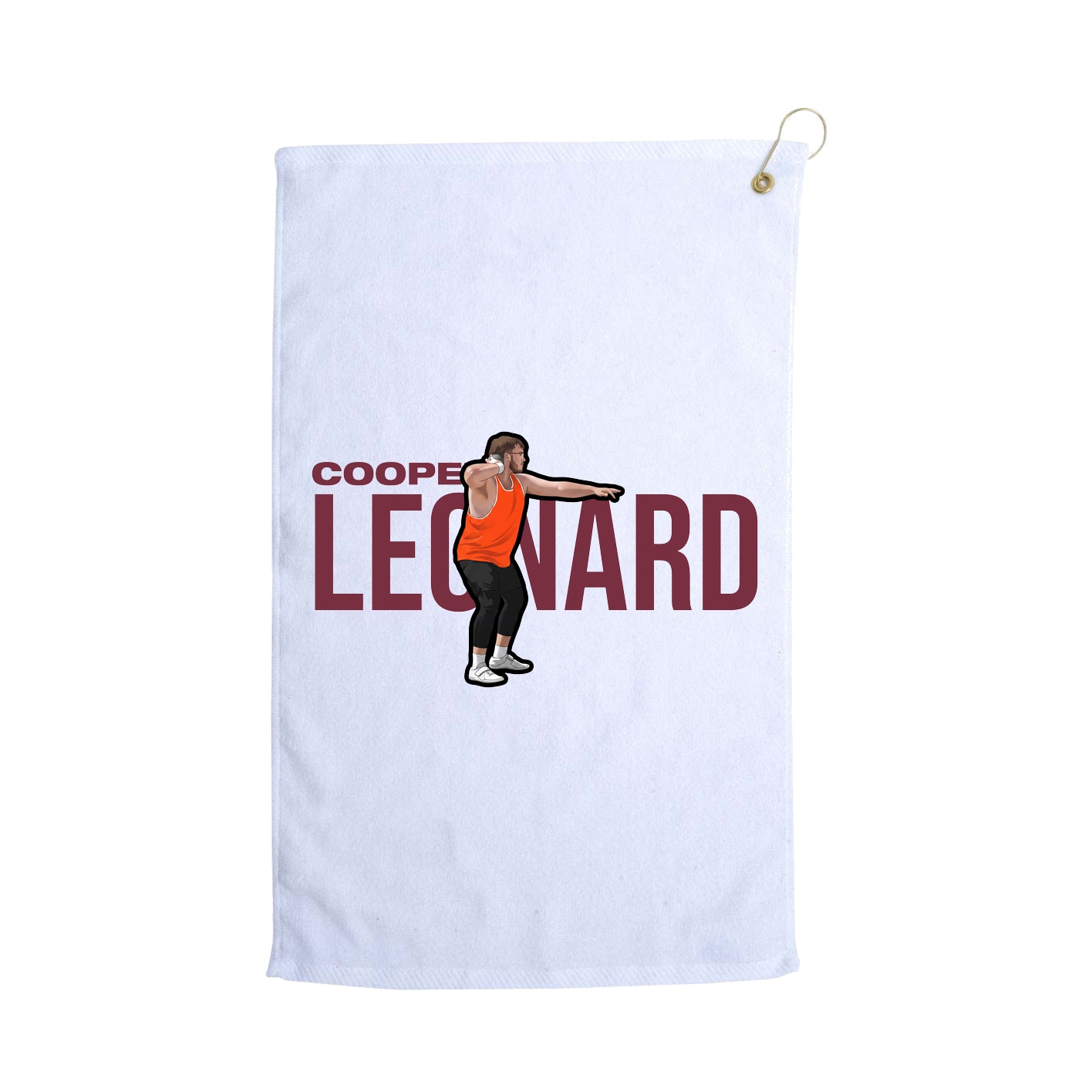 Golf Towel — Player Name in White