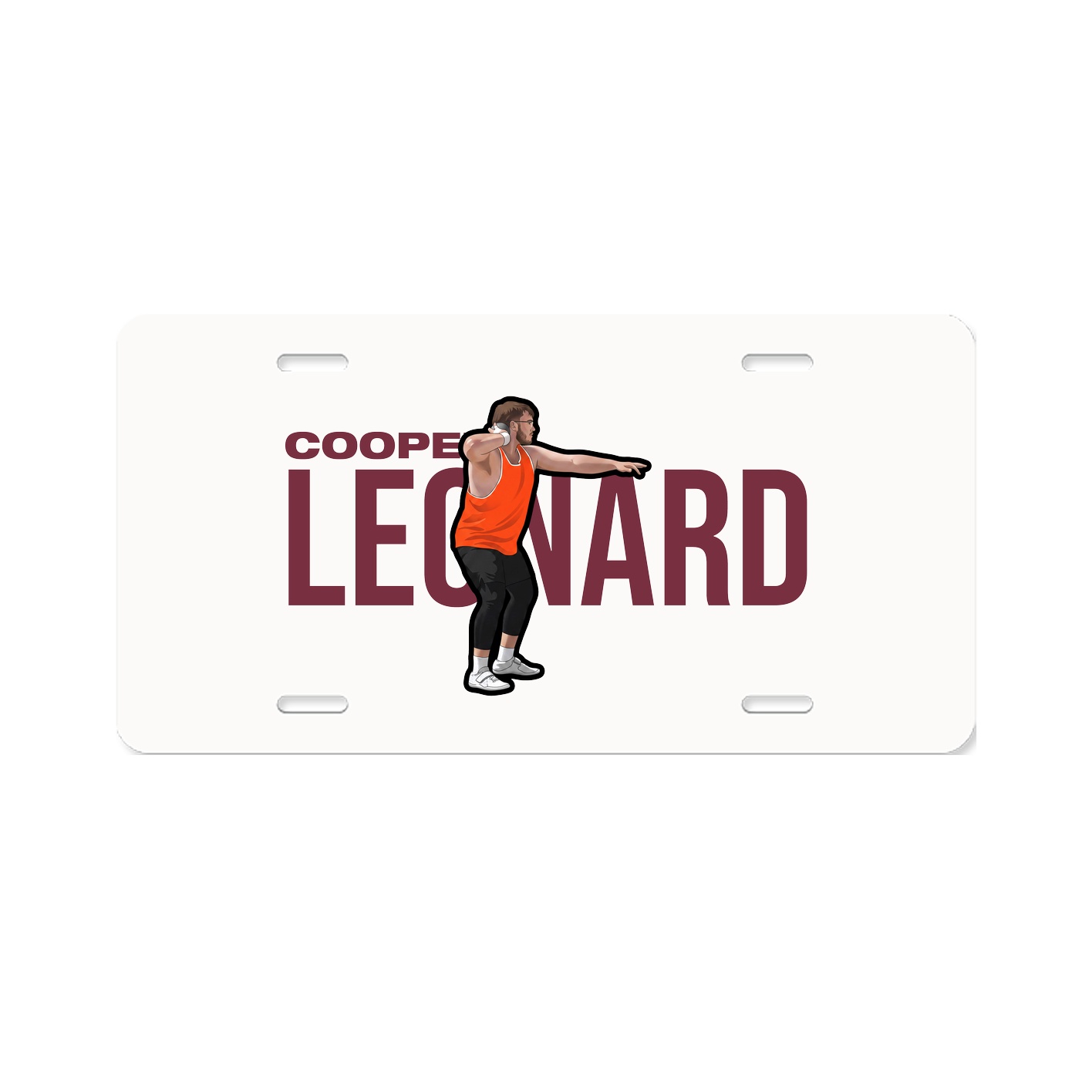 License Plate — Player Name in Classic