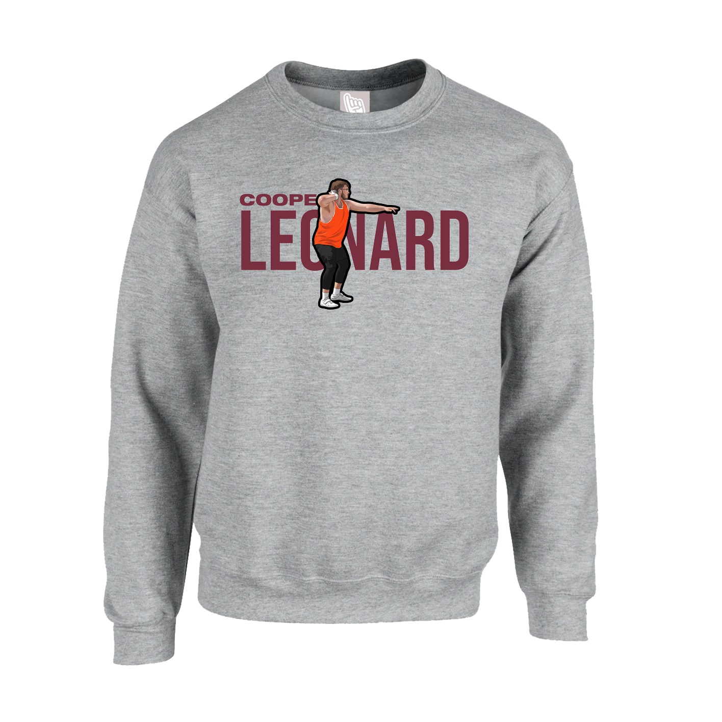 Fleece Crew — Player Name in Grey