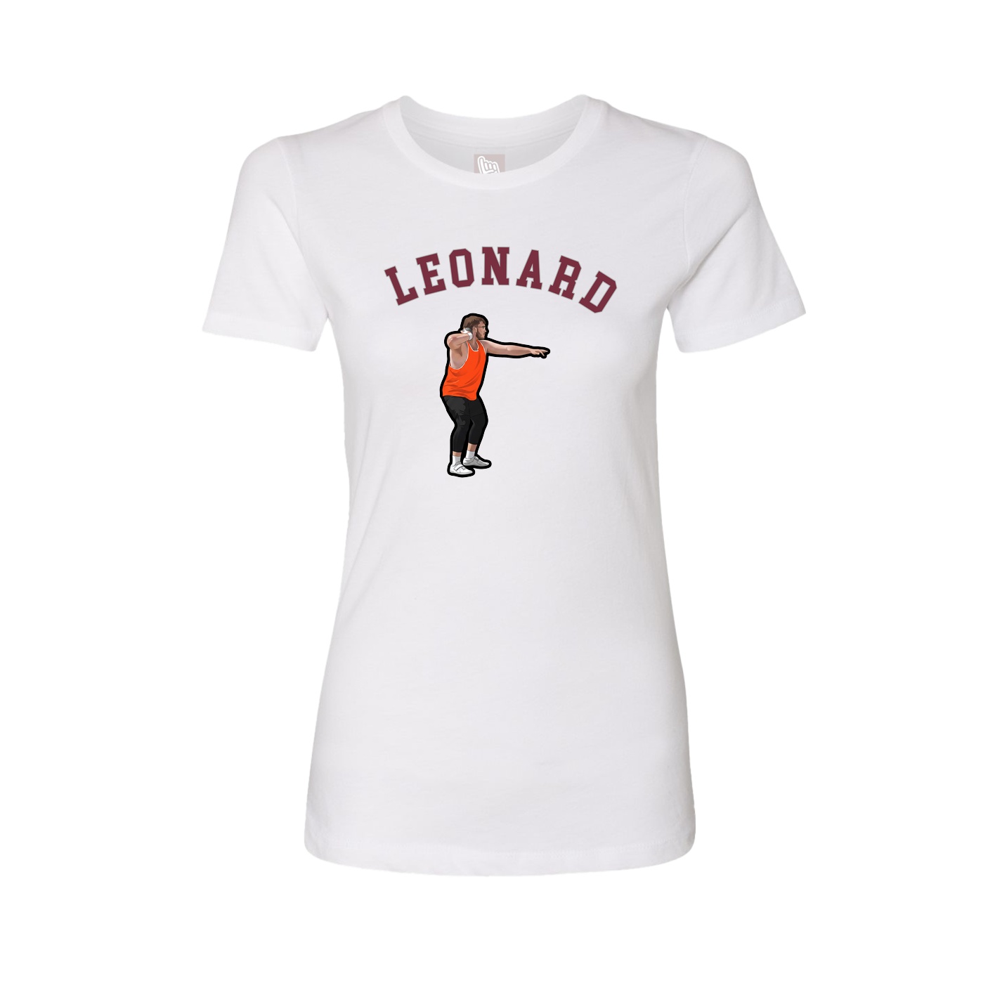 Fitted Women's Tee — Shirsey Arch in White