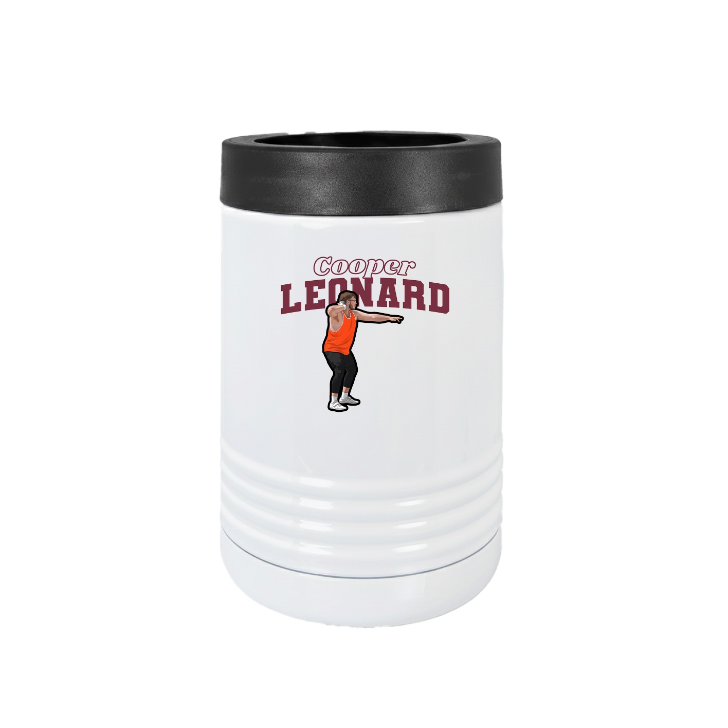 Beverage Holder — Name Arch in White