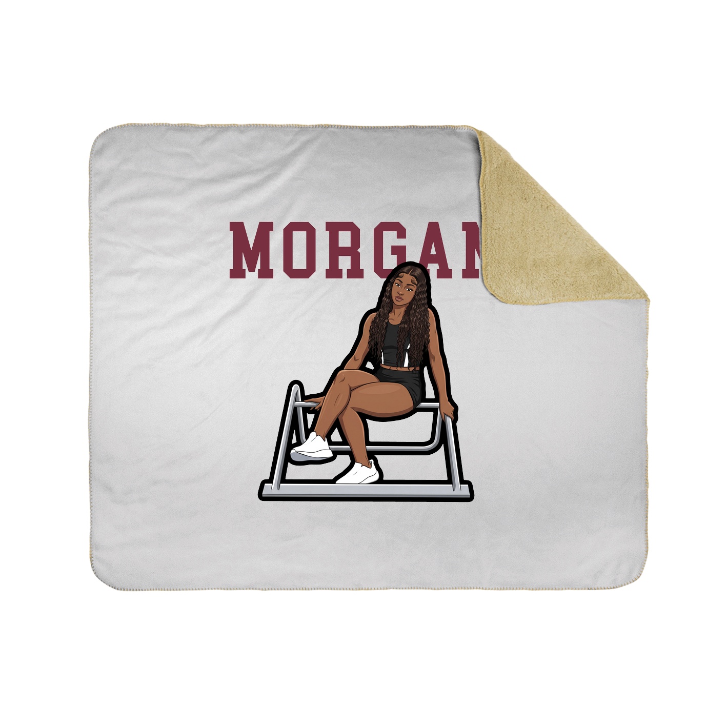 Throw Blanket — Shirsey in White