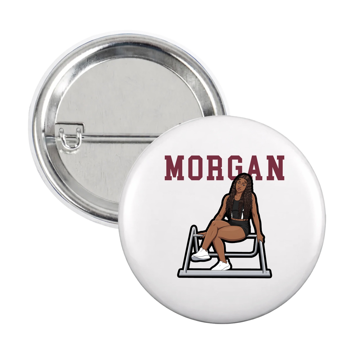 Game Day Button — Shirsey in White