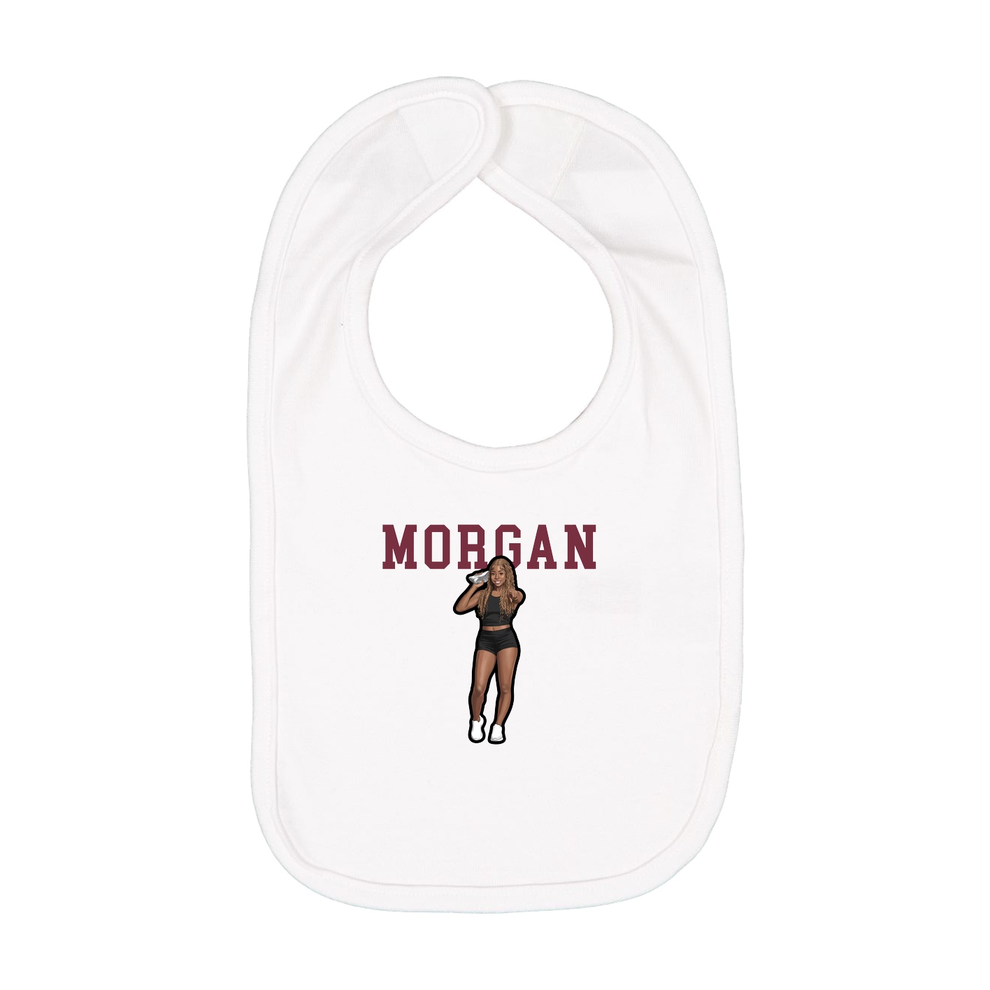 Infant Bib — Shirsey in White