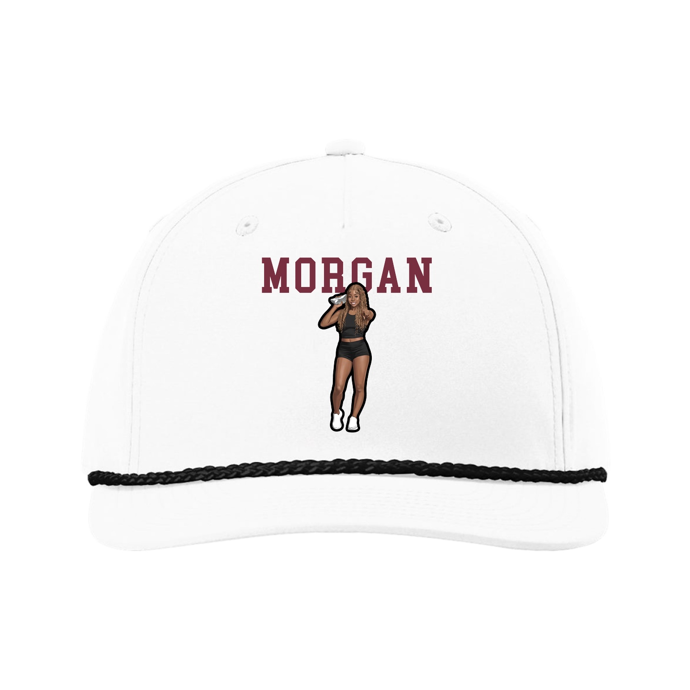 Five-Panel Classic Rope Cap — Shirsey in White