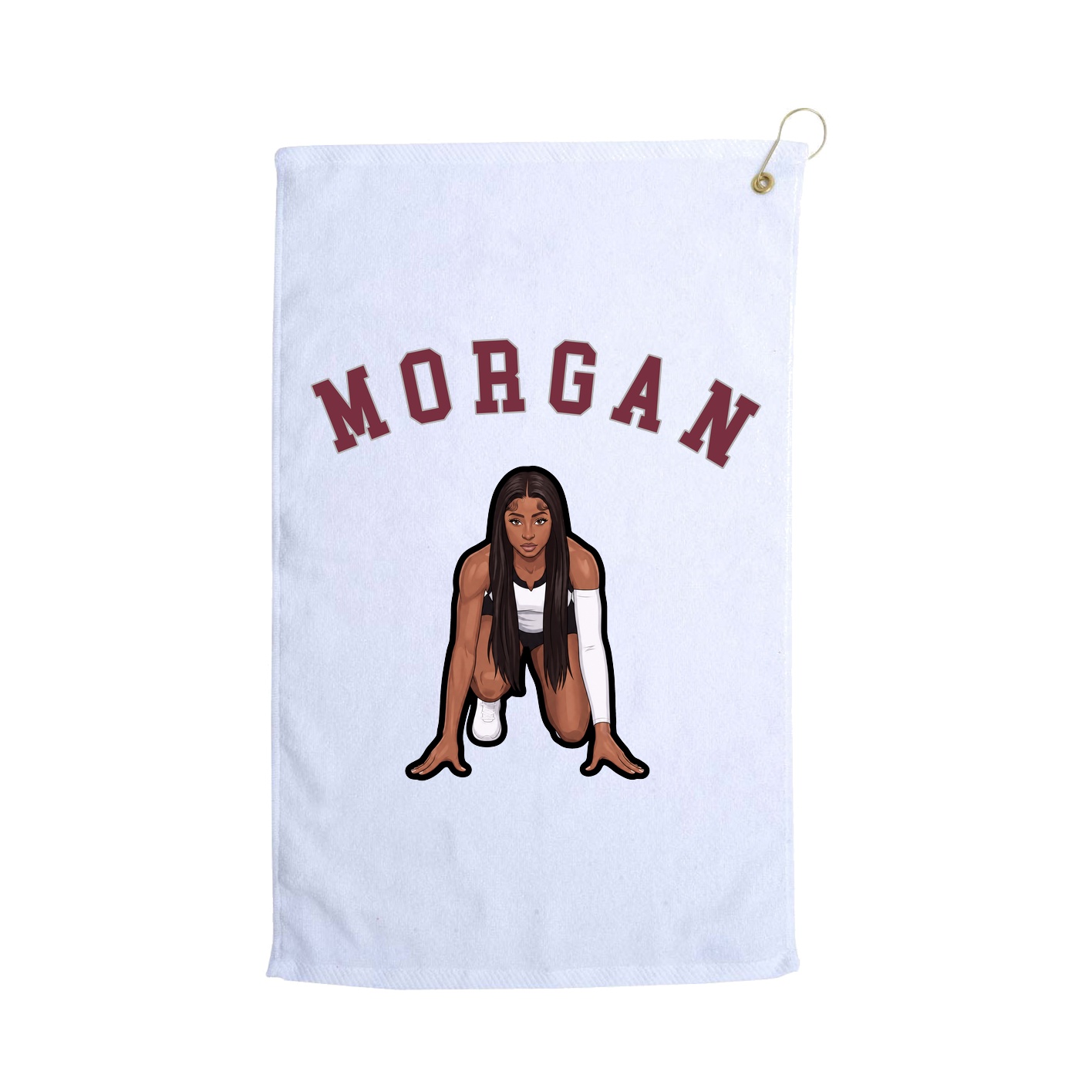Golf Towel — Shirsey Arch in White