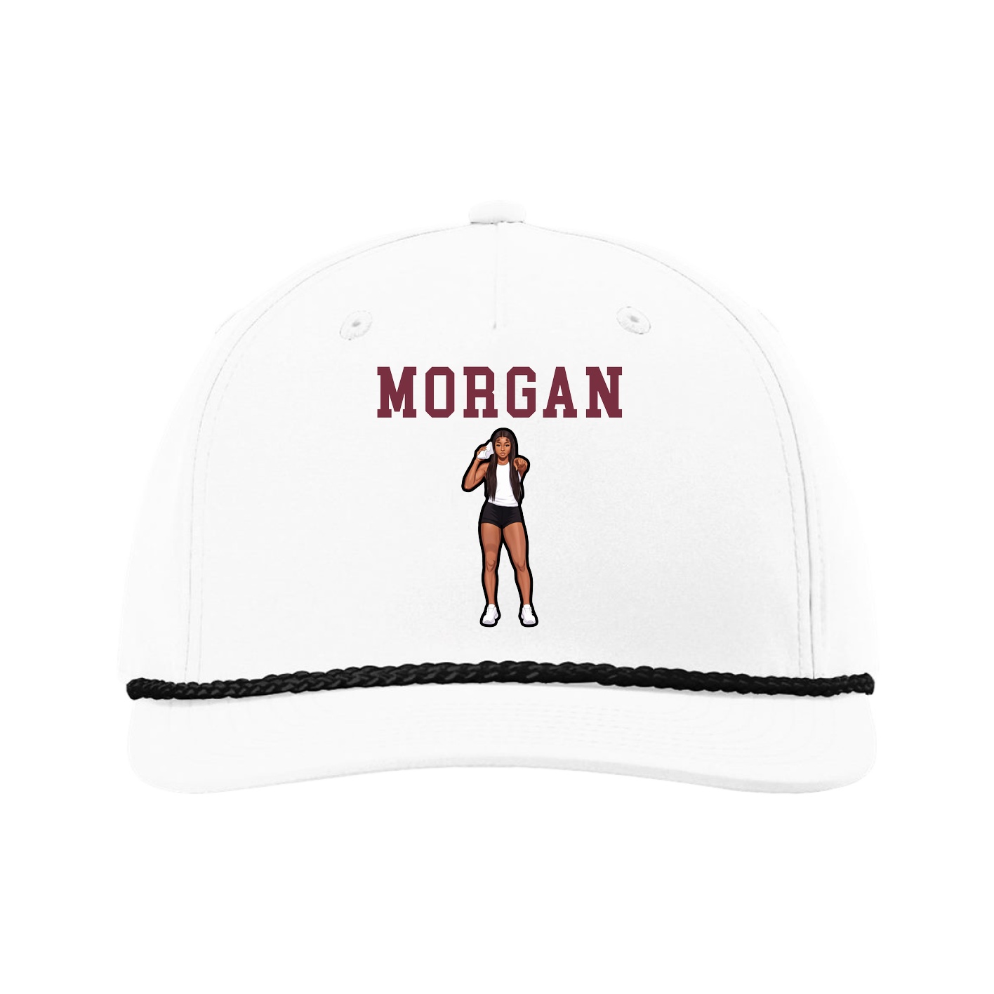 Five-Panel Classic Rope Cap — Shirsey in White