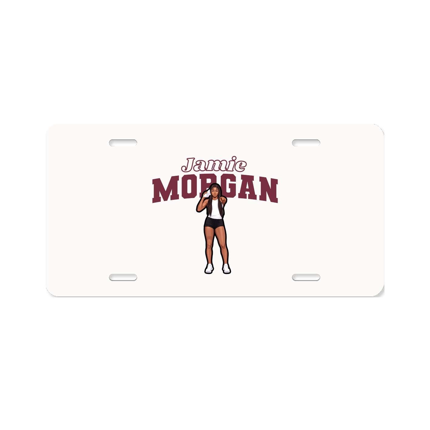 License Plate — Name Arch in Classic