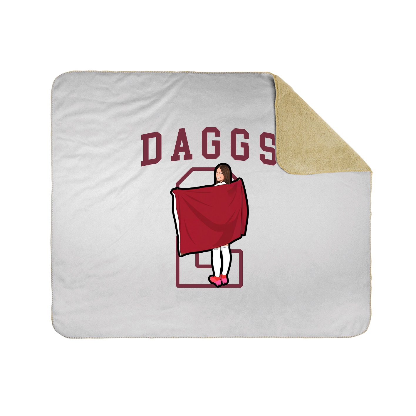 Throw Blanket — Shirsey in White