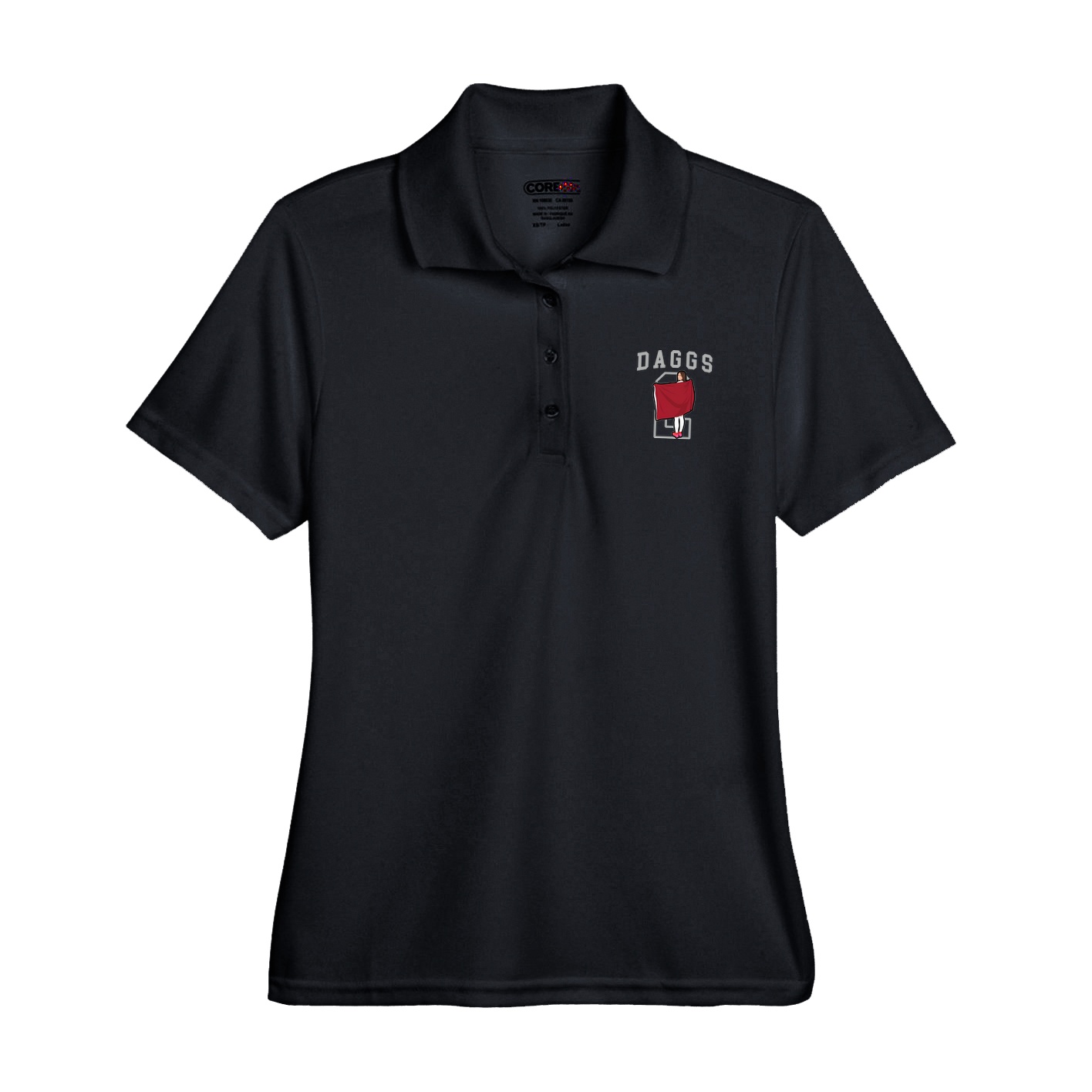 Womens Performance Polo — Shirsey in Black