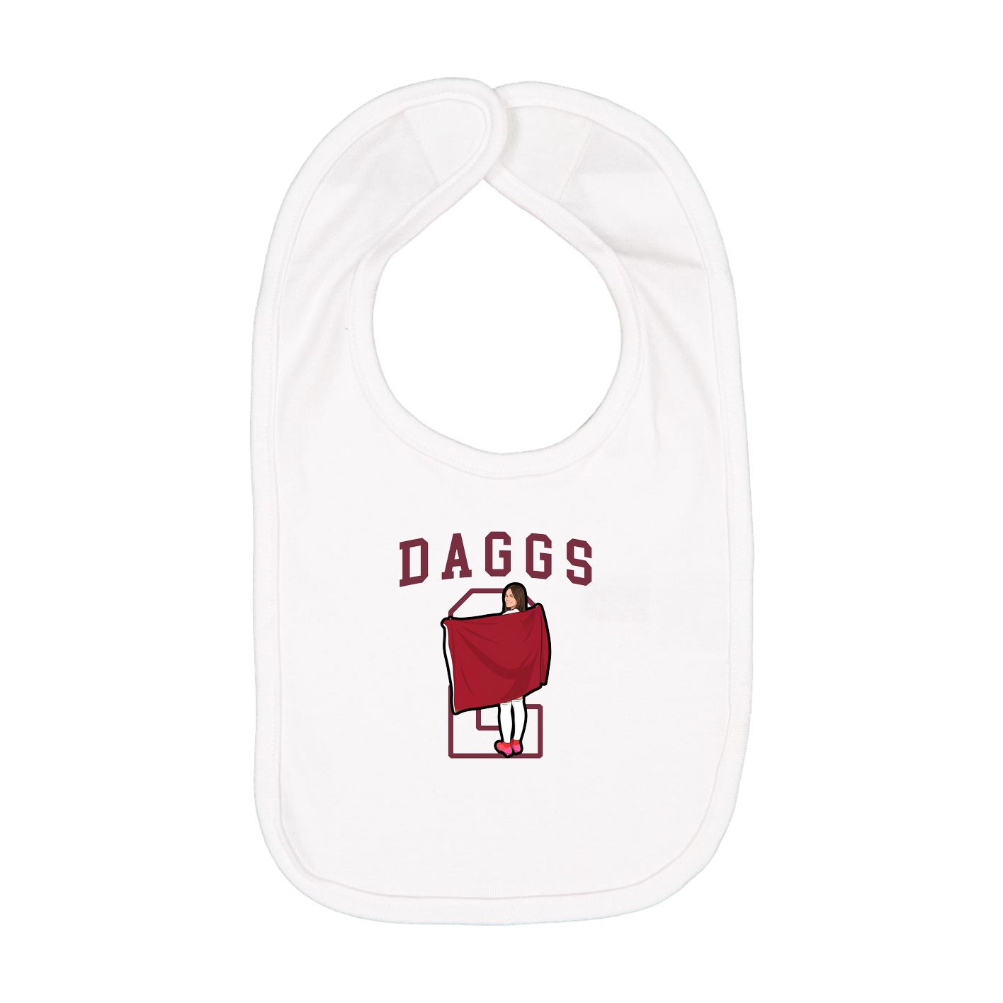 Infant Bib — Shirsey in White