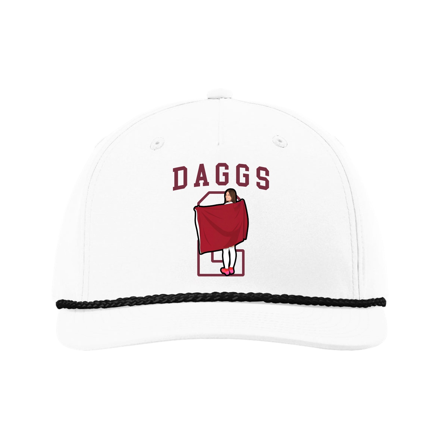 Five-Panel Classic Rope Cap — Shirsey in White