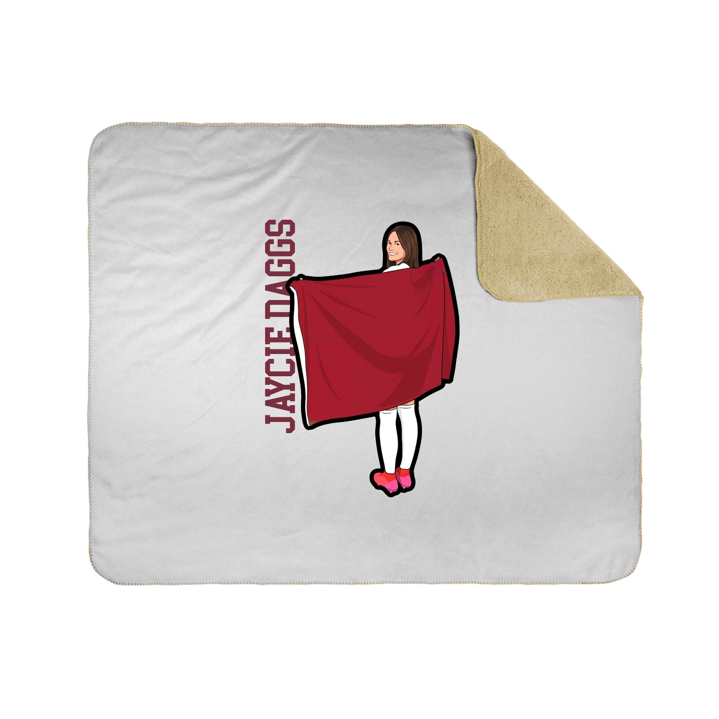 50x60 Sherpa Lined Throw Blanket