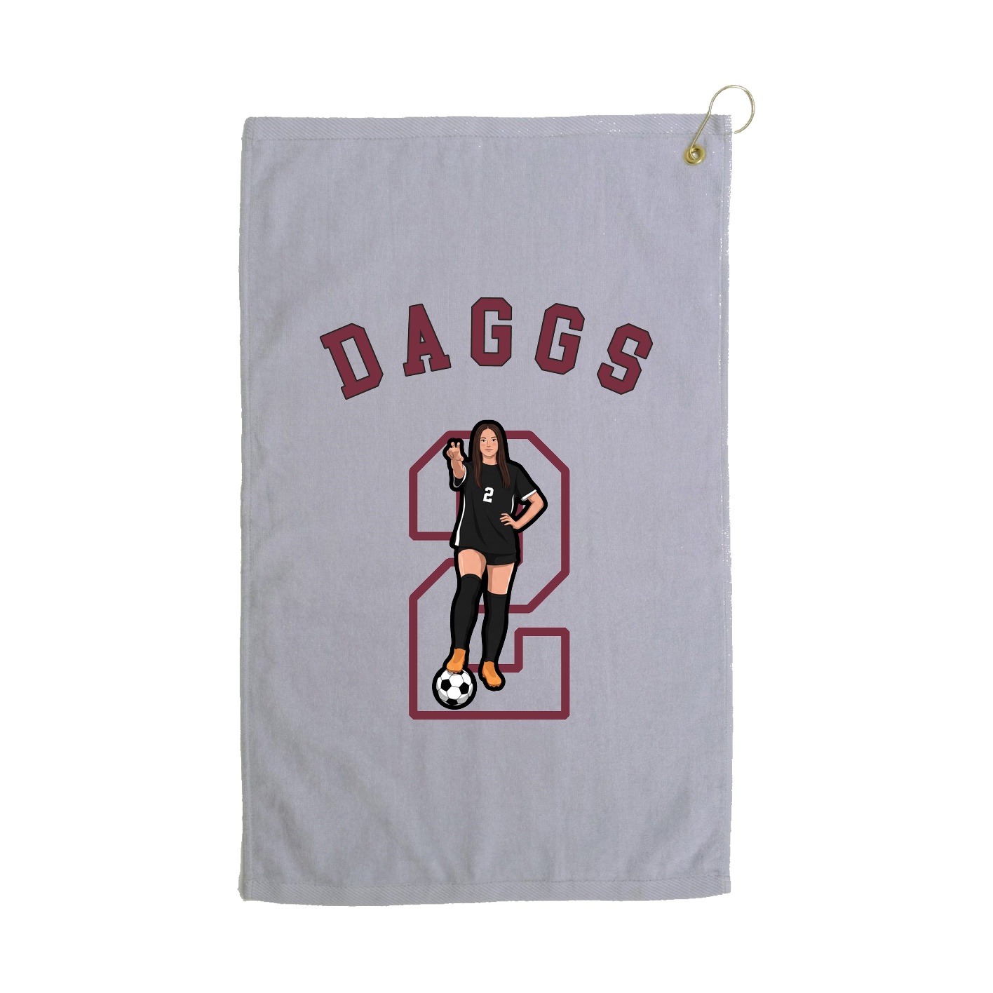 Golf Towel — Shirsey Arch in Grey