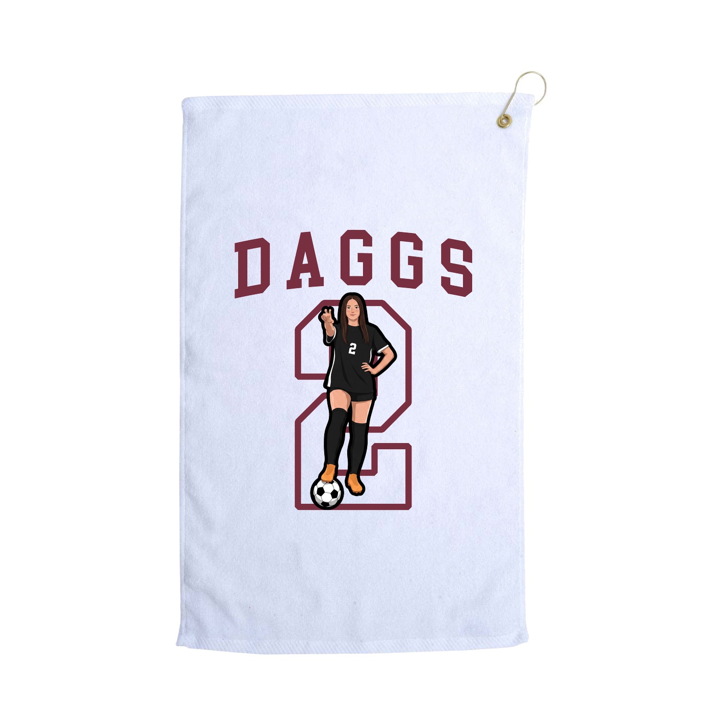 Golf Towel — Shirsey in White