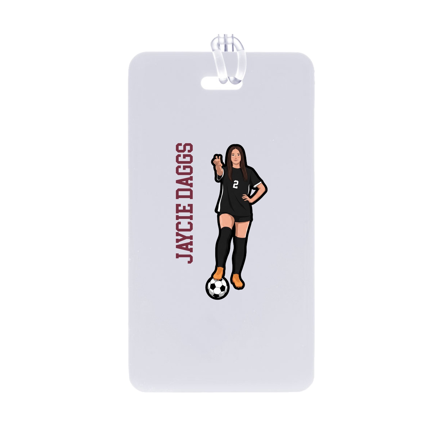 Bag Tag — Name Vertical in Classic
