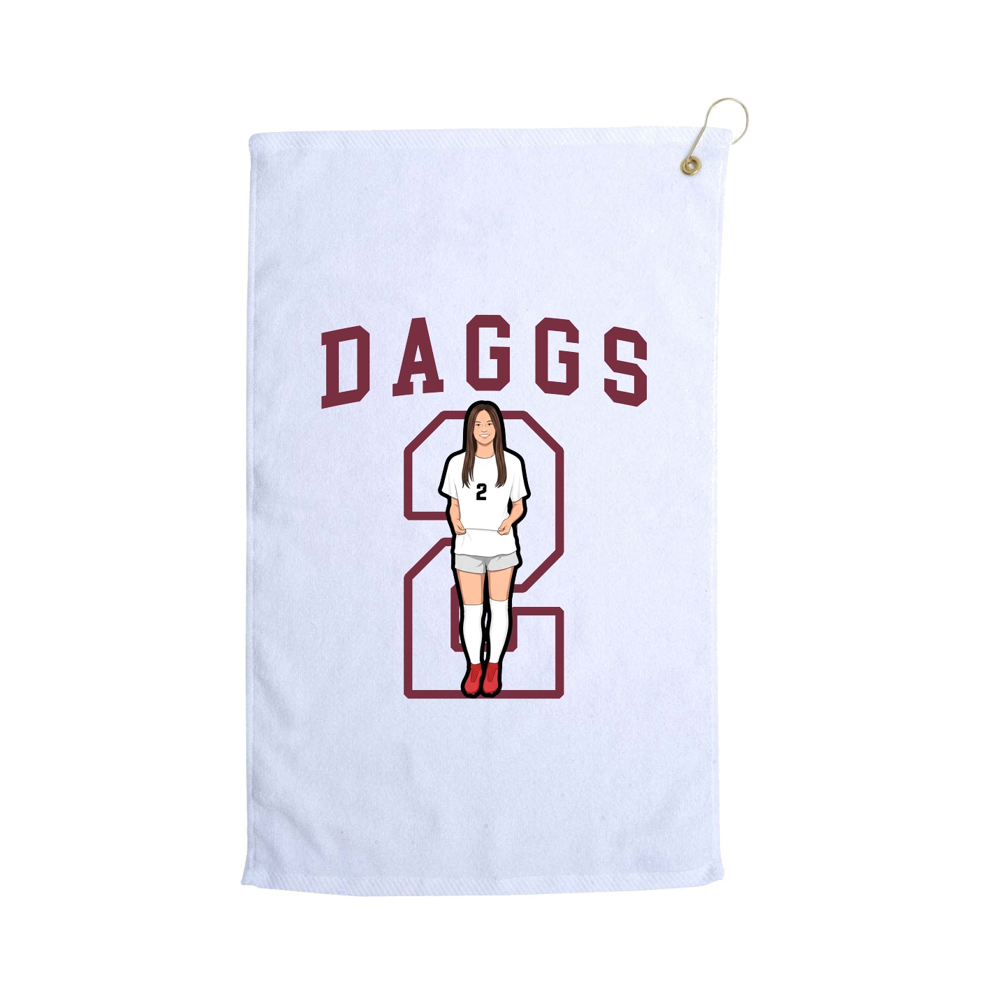 Golf Towel — Shirsey in White