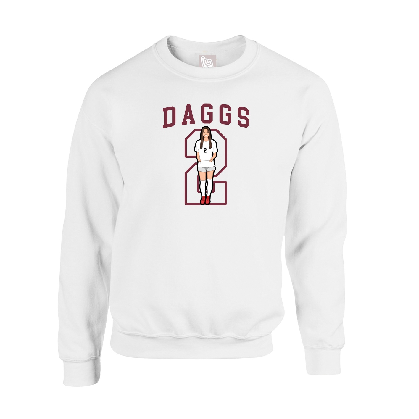 Fleece Crew — Shirsey in White