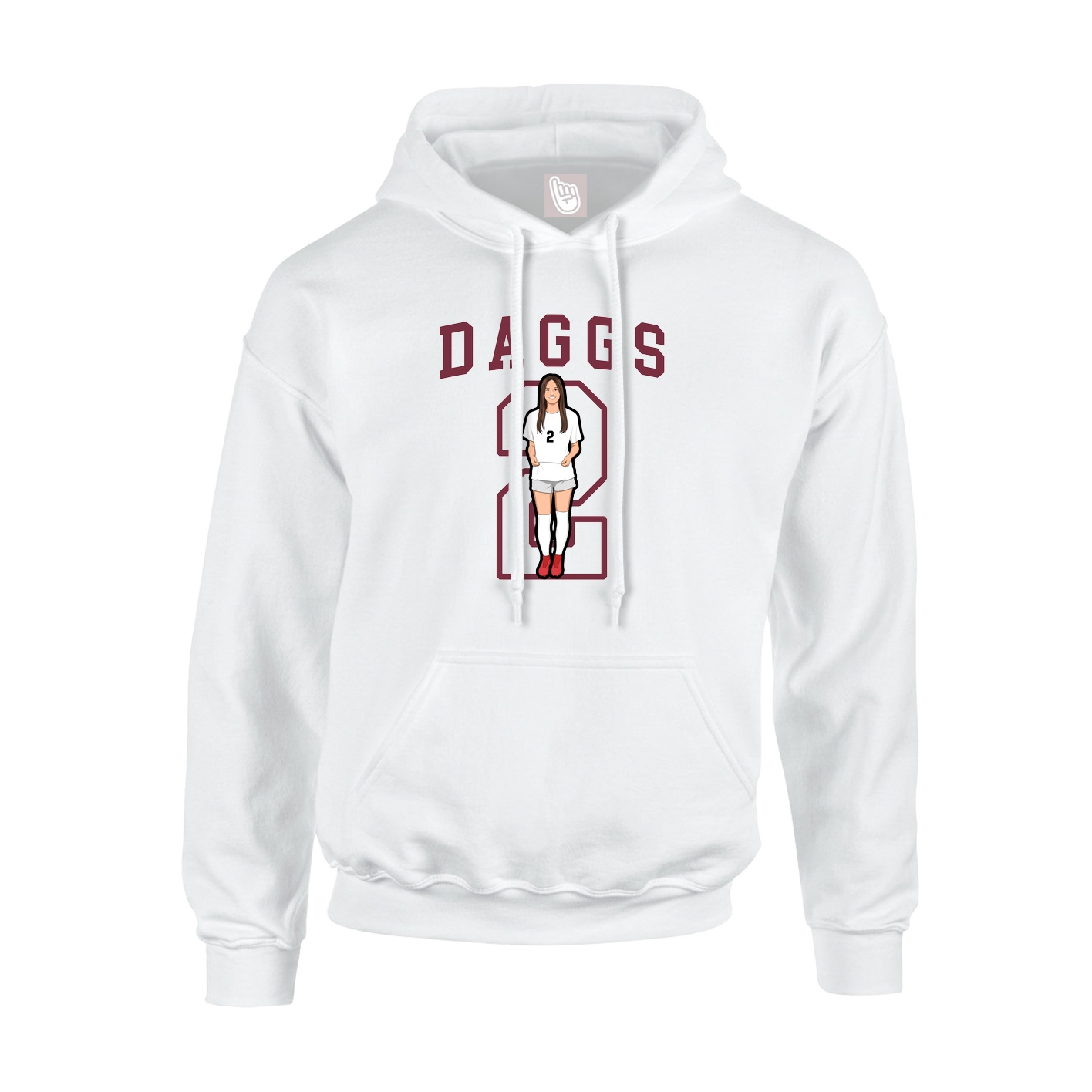 Youth Hoodie — Shirsey in White