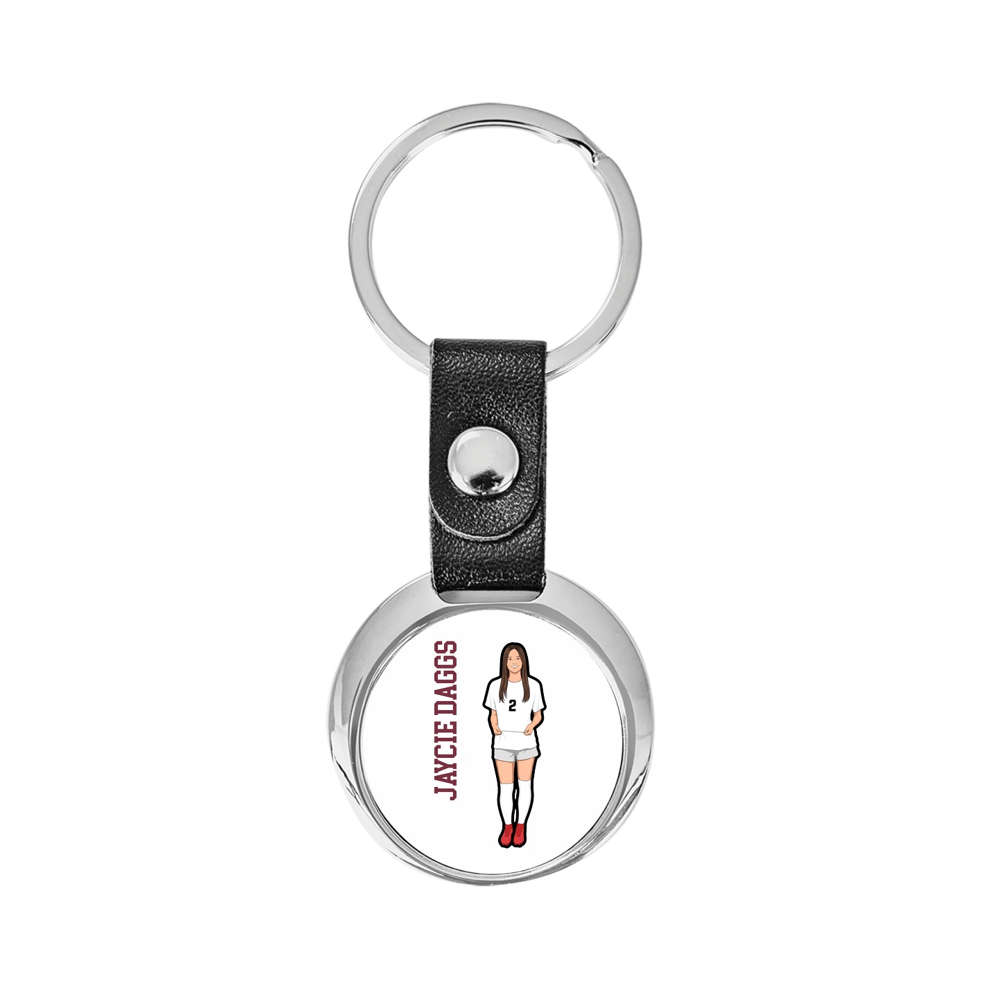 Key Chain — Name Vertical in Classic
