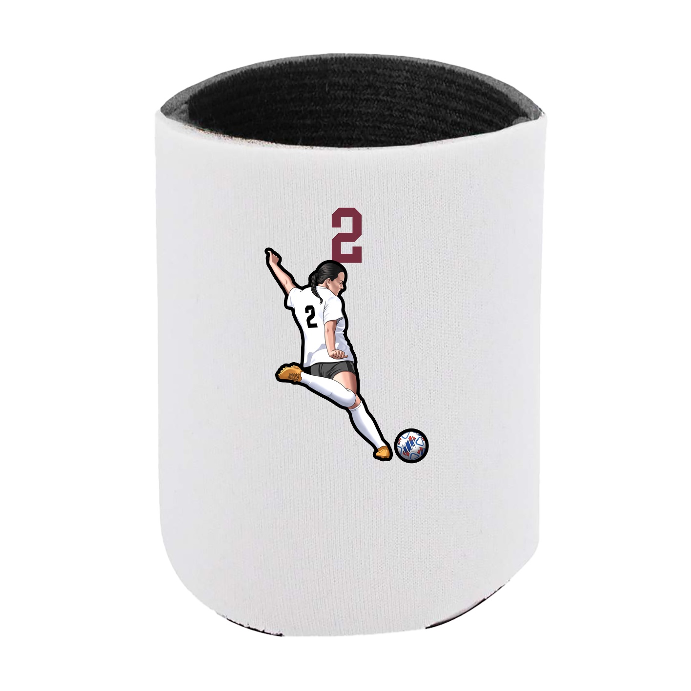 Can Holder — Number Top in White