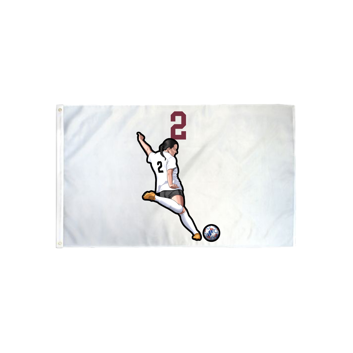3x5 Flag — Number Top in Classic
