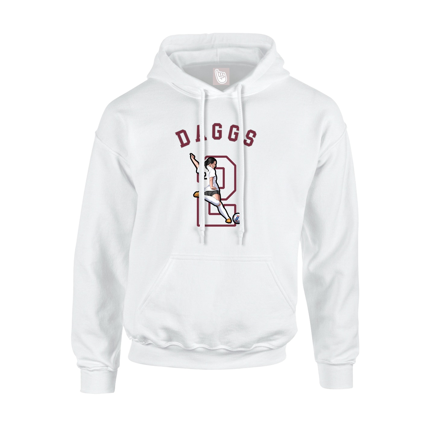 Hoodie — Shirsey Arch in White