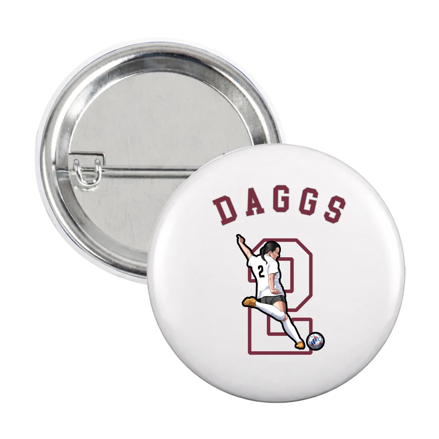 Game Day Button — Shirsey Arch in White