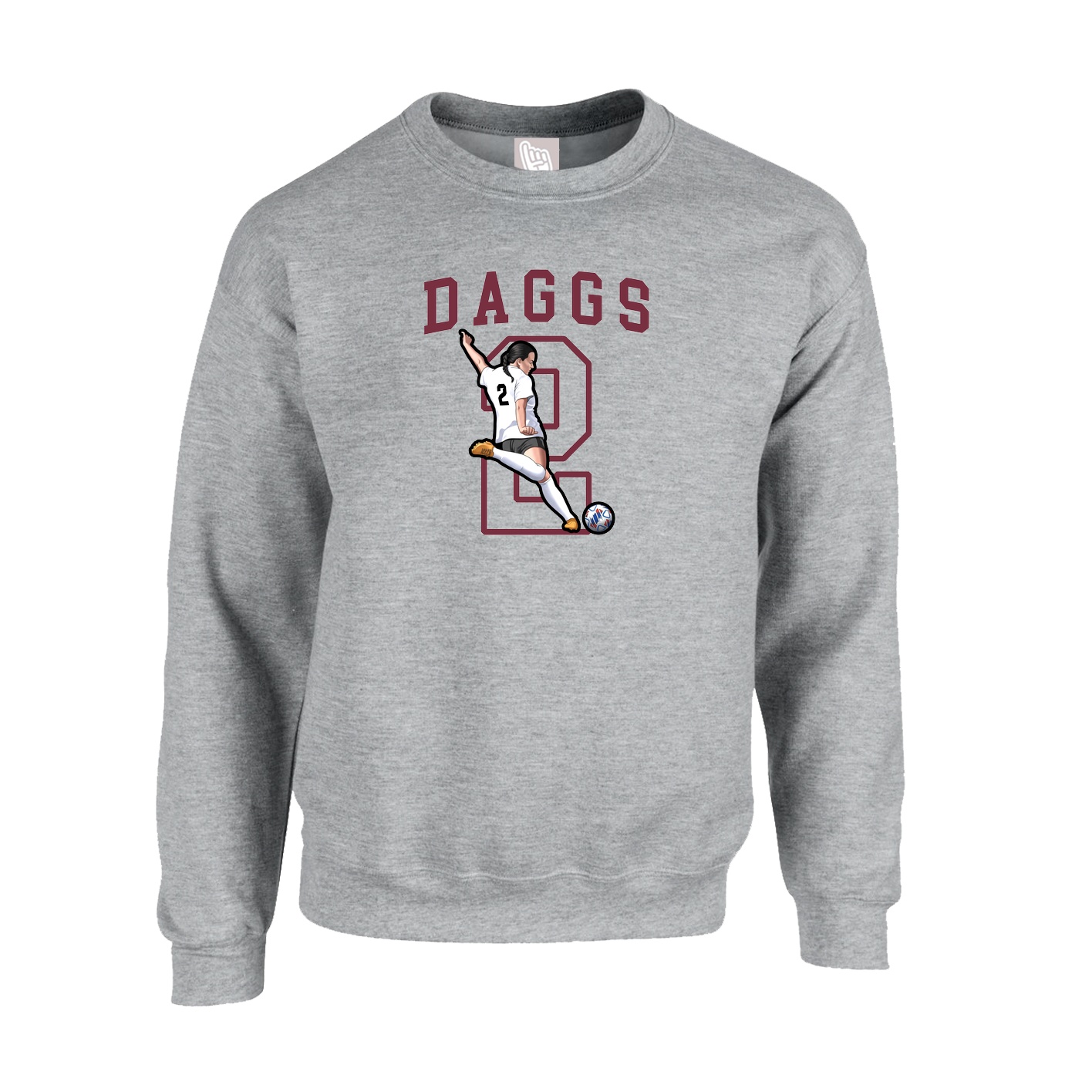 Fleece Crew — Shirsey in Grey