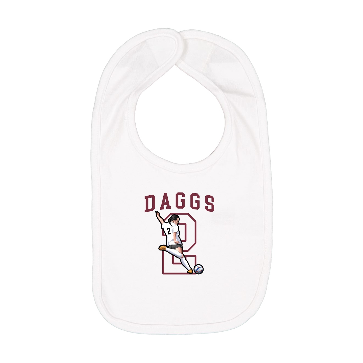 Infant Bib — Shirsey in White
