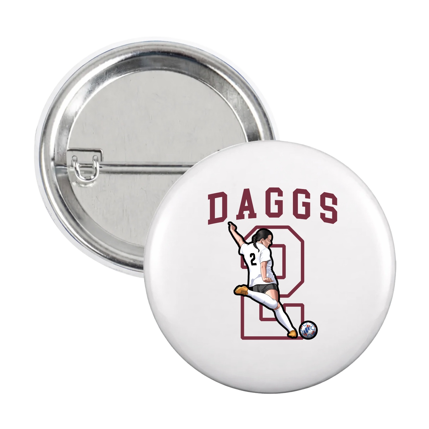 Game Day Button — Shirsey in White