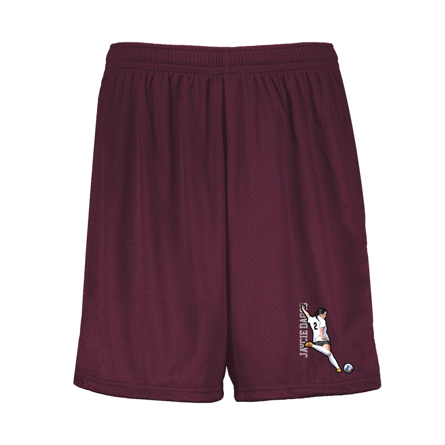 Shorts — Name Vertical in Maroon