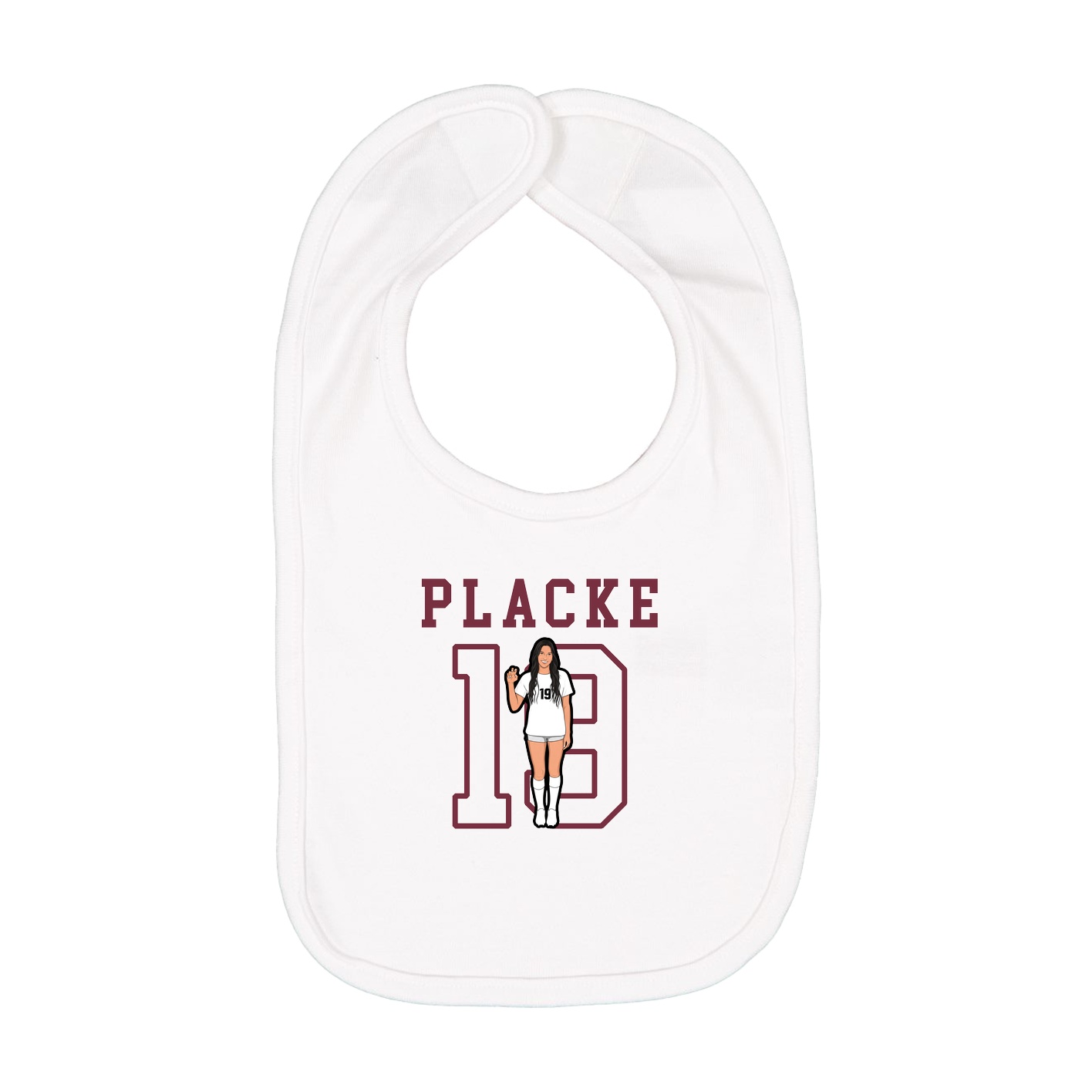 Infant Bib — Shirsey in White
