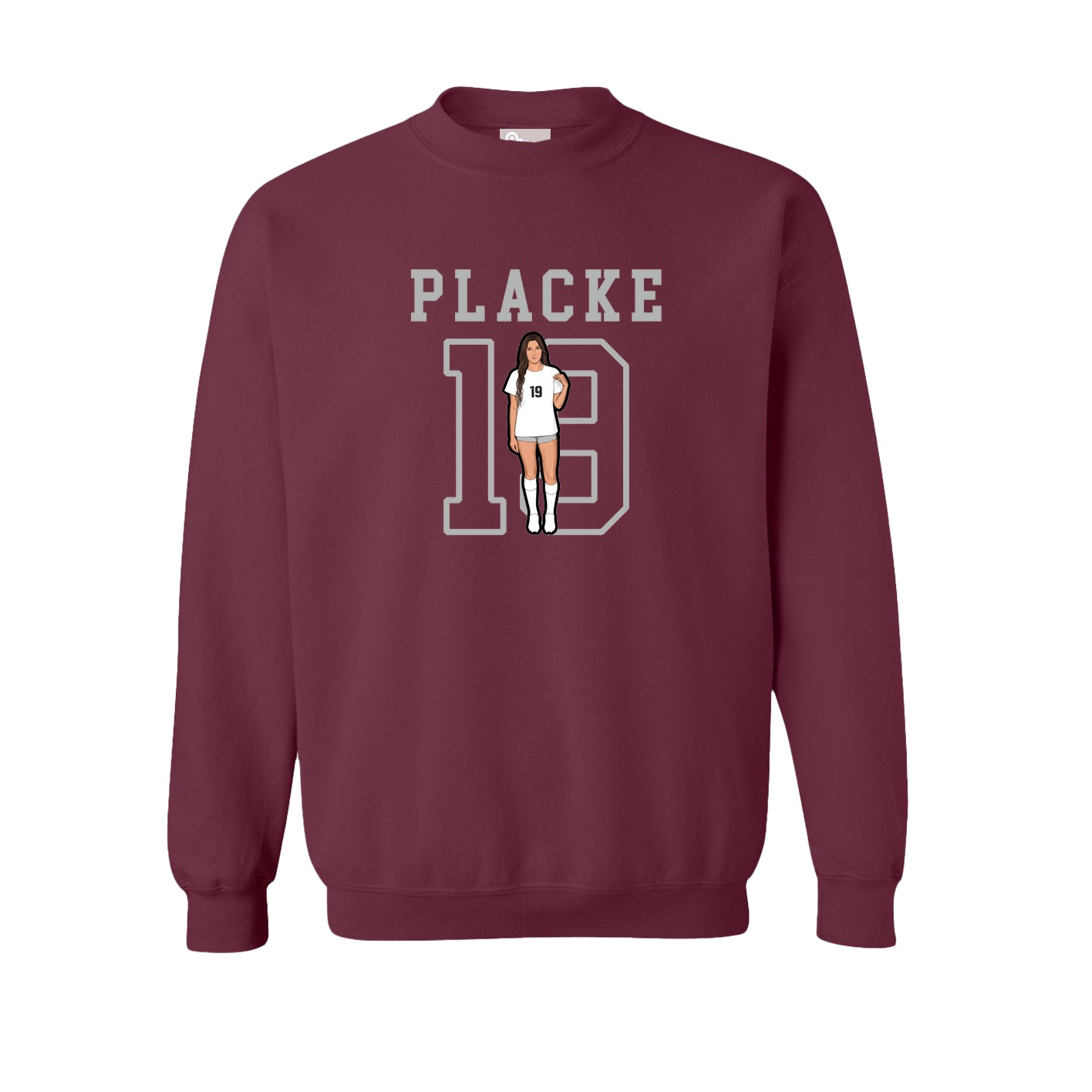Fleece Crew — Shirsey in Maroon