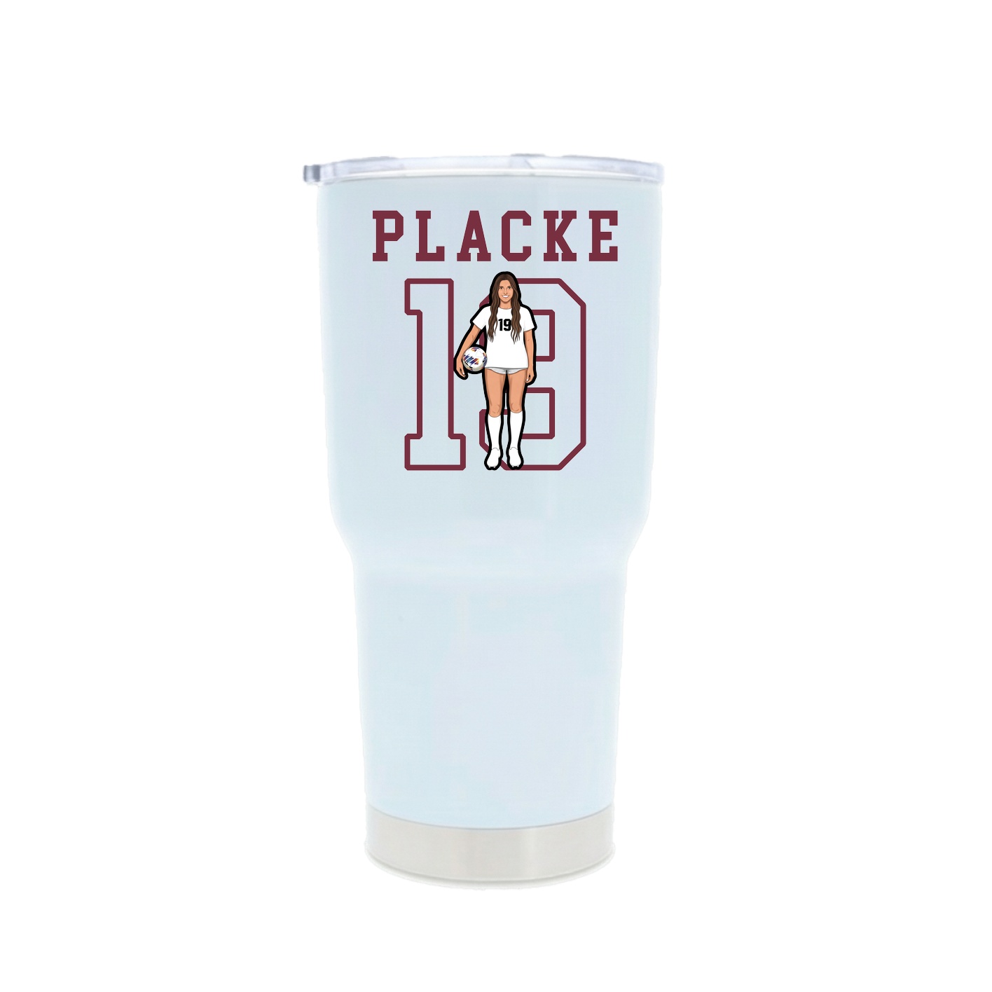 30oz Stainless Steel Tumbler — Shirsey in White