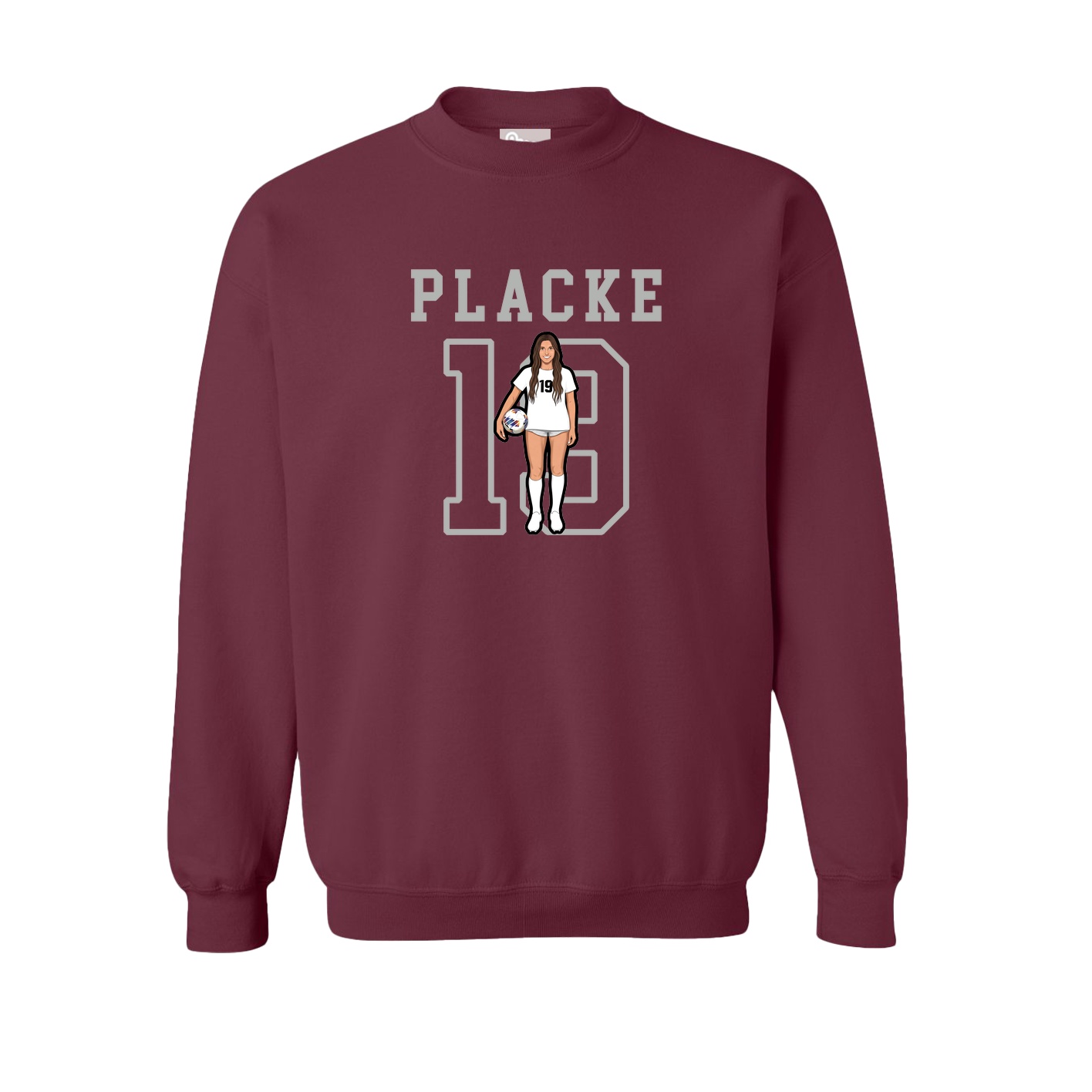 Fleece Crew — Shirsey in Maroon