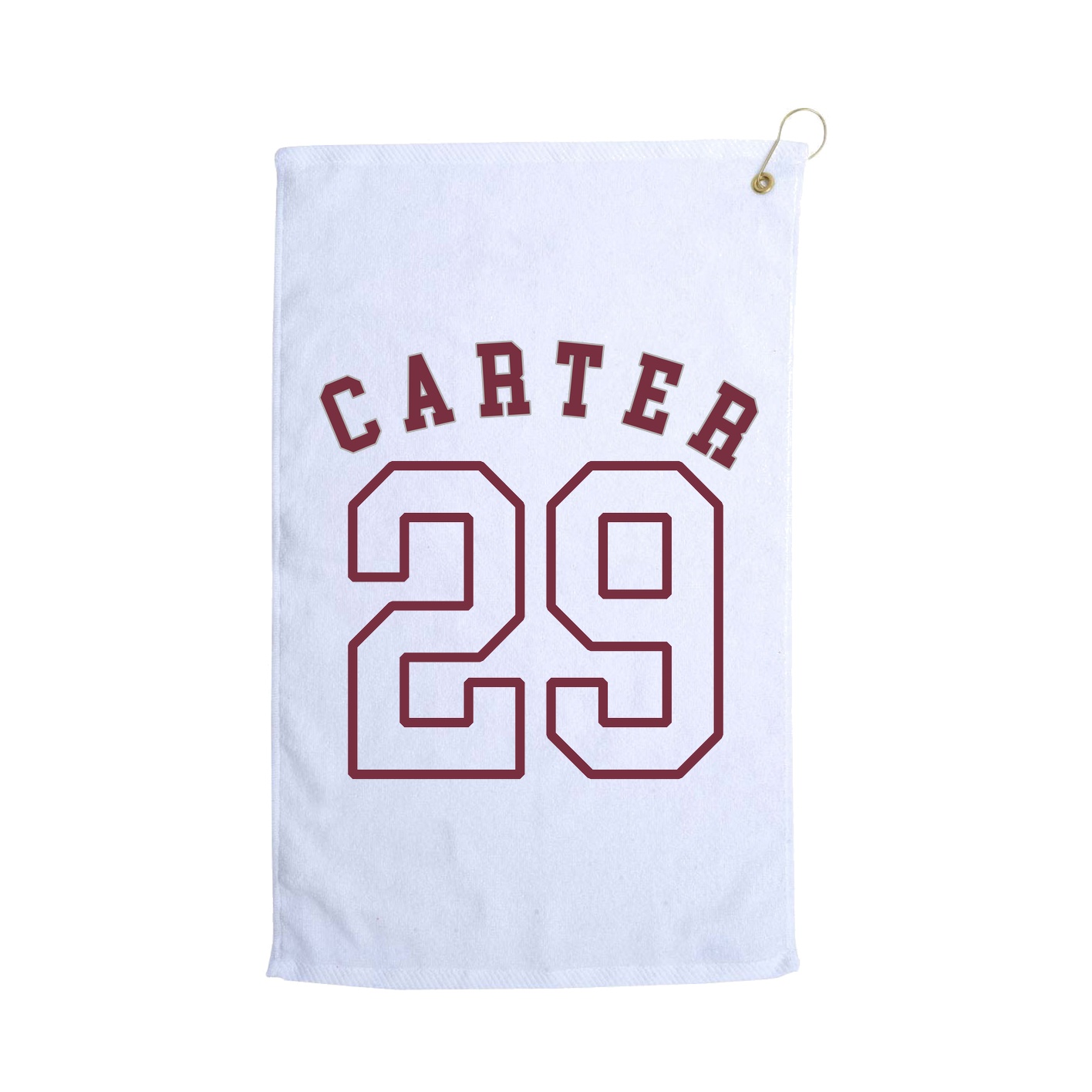 Golf Towel — Shirsey Arch in White