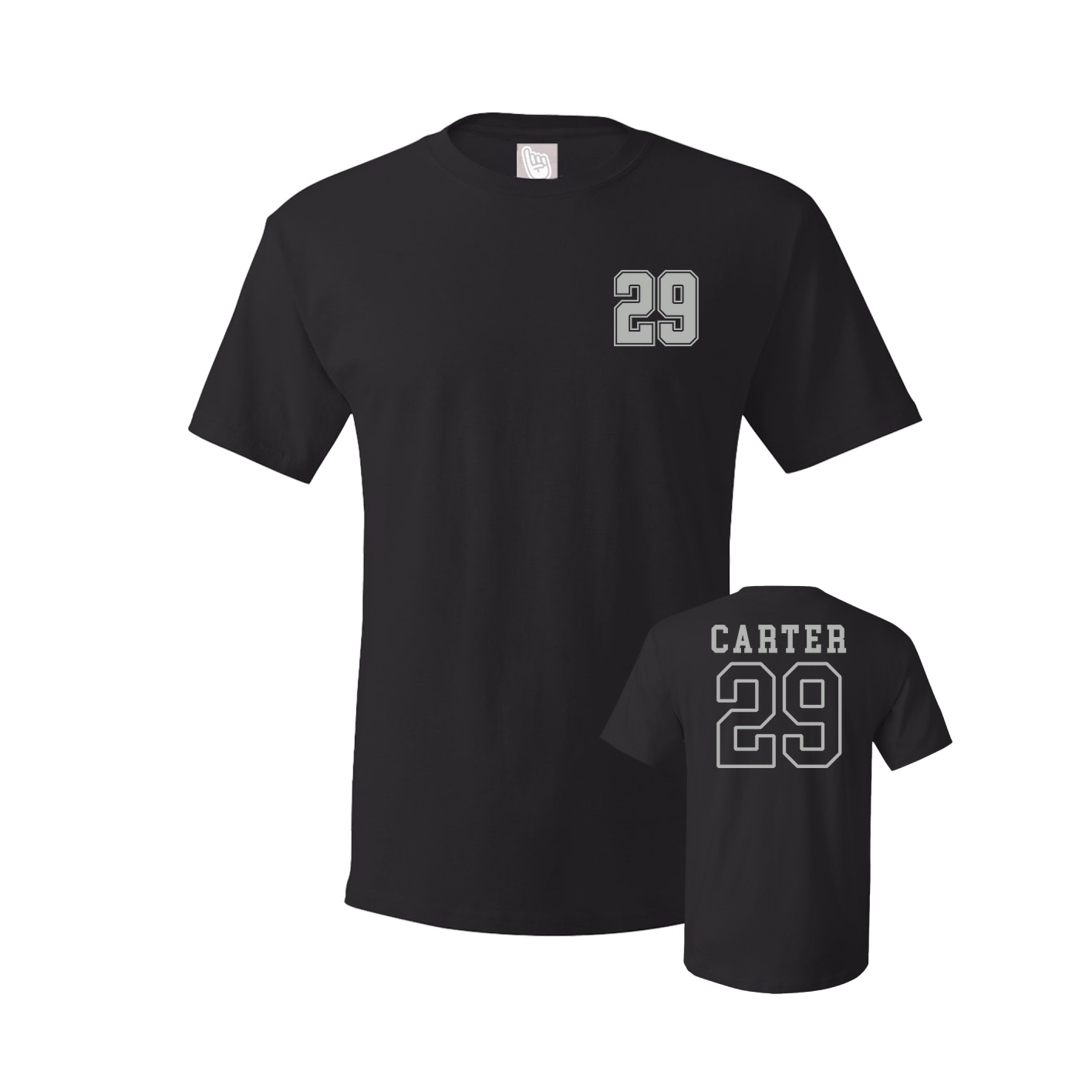 Youth Tee — Chest Back in Black