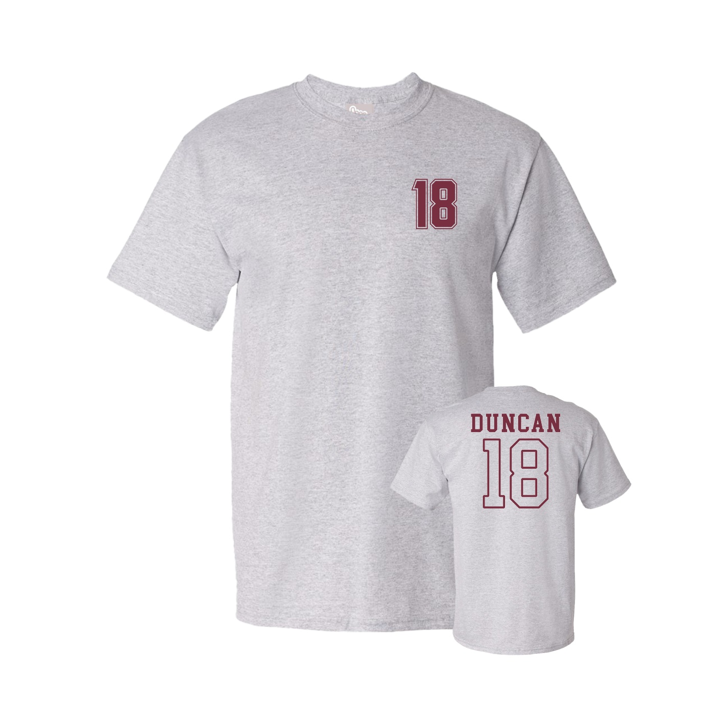 Youth Tee — Chest Back in Grey