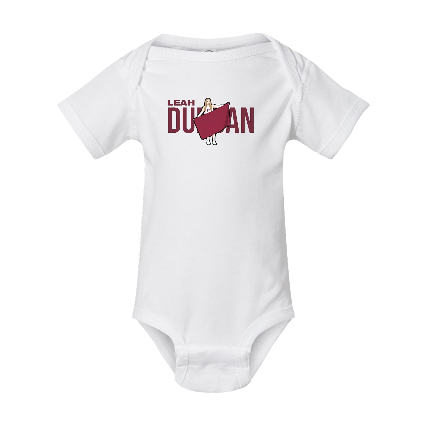 Baby Onesie — Player Name in White