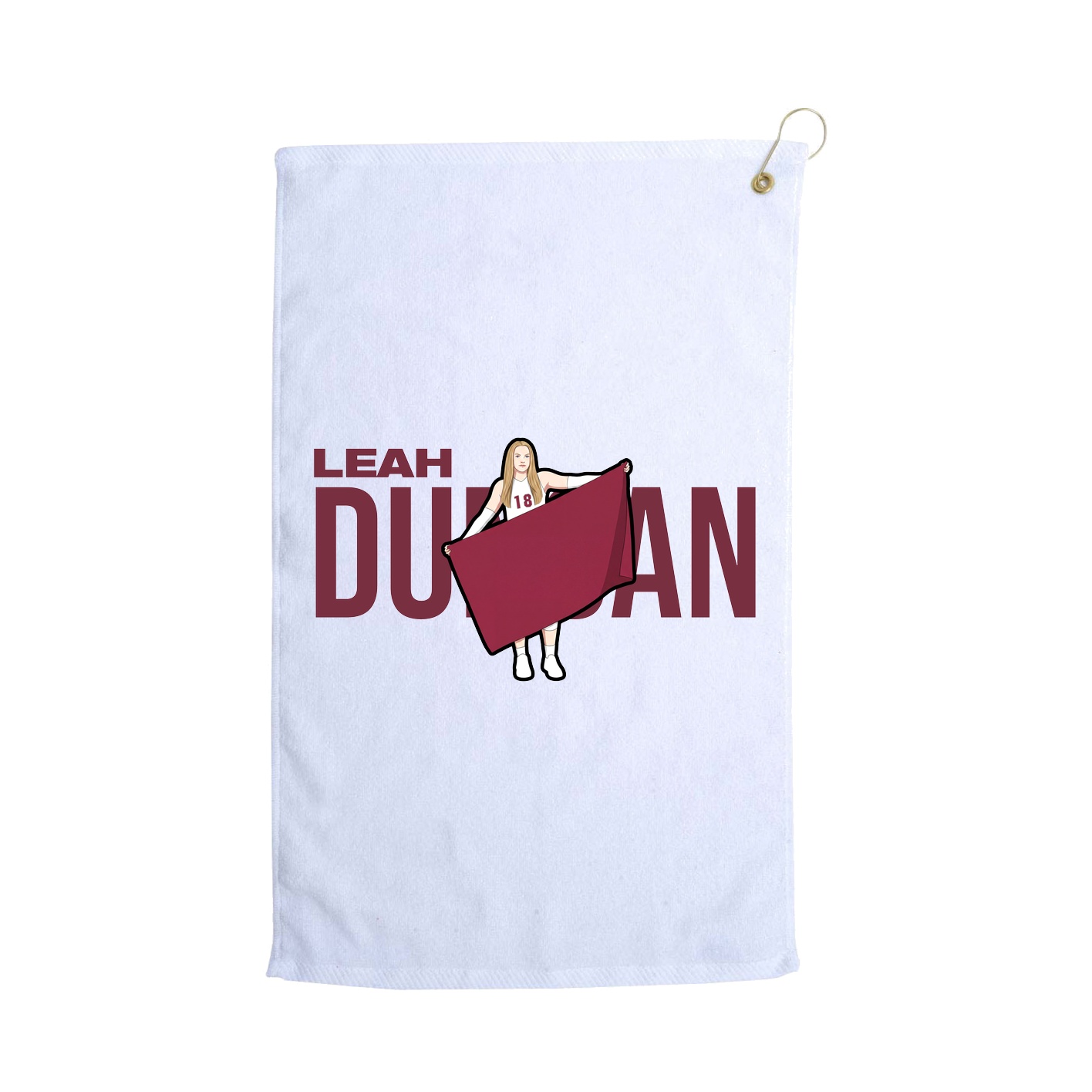 Golf Towel — Player Name in White