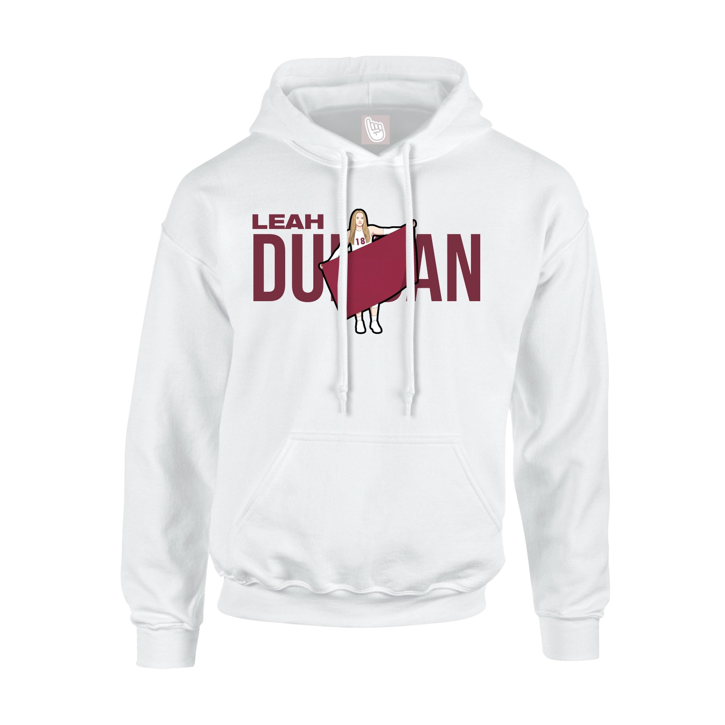 Youth Hoodie — Player Name in White