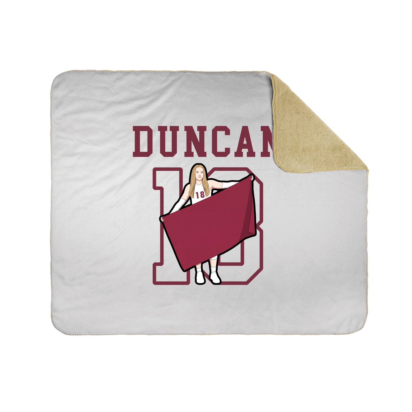 Throw Blanket — Shirsey in White