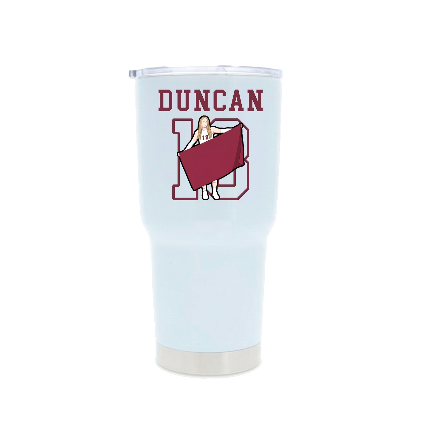 30oz Stainless Steel Tumbler — Shirsey in White